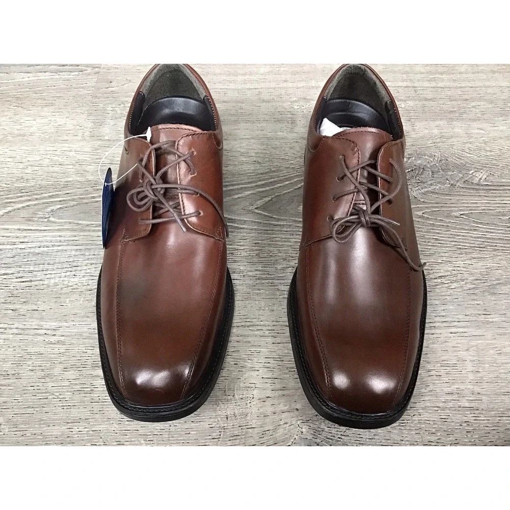 Nunn Bush Mens Marcell Bicycle Oxford Brown Leather Size 12 M Shoe 83364-200 New